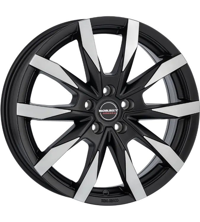 Borbet CW5 black polished 7,50x18 5x108,00 ET45,00