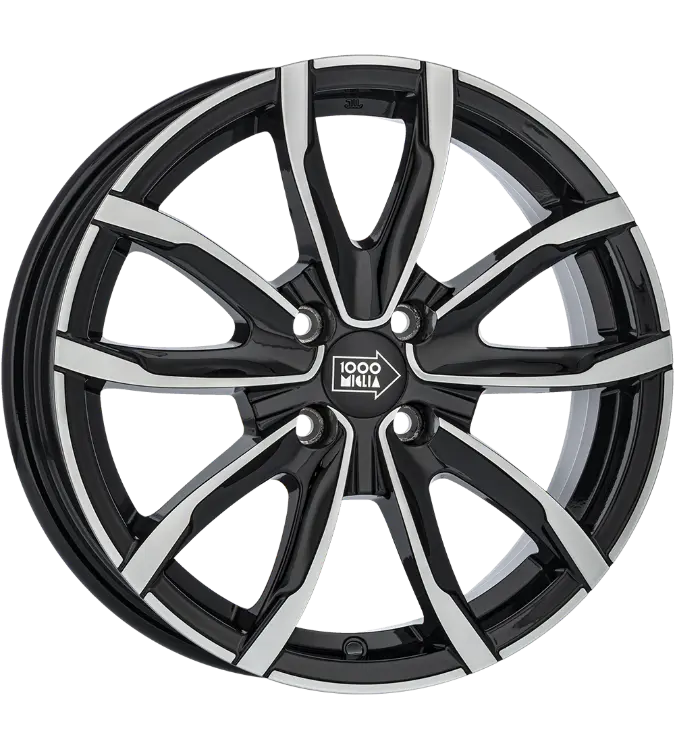 Mille Miglia EVO 001 Black Polished 7,00x17 4x108,00 ET30,00