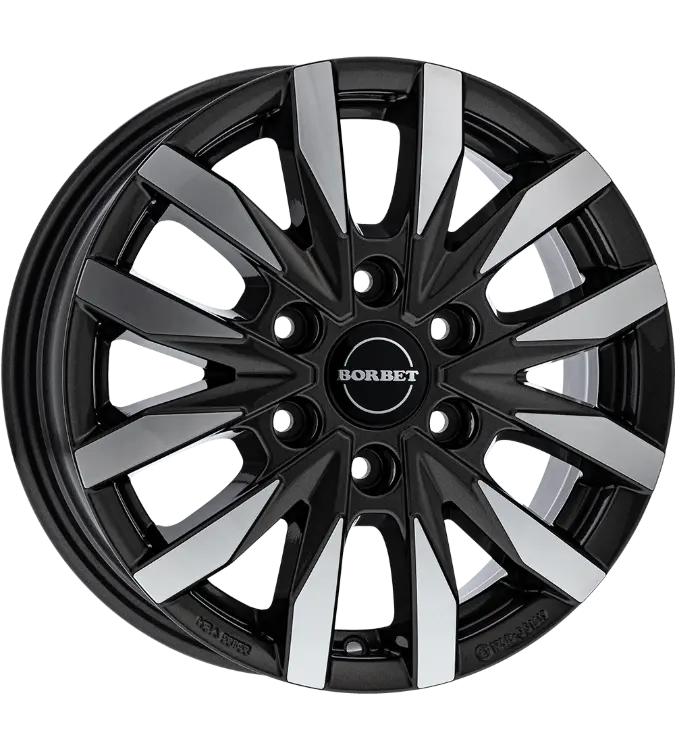 Borbet CW6 anthracite polished 6,50x17 6x120,00 ET50,00
