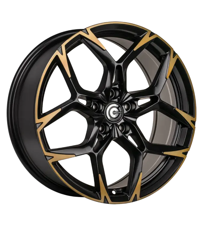 Carbonado Monster Matt Black Cooper Polished 8,00x19 5x112,00 ET40,00