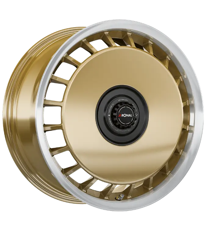 Ronal R50 REV-B Gold Lip Polished 8,00x18 5x100,00 ET35,00