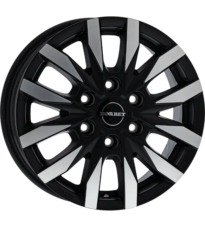 Borbet CW6 black polished 7,50x18 6x130,00 ET47,00