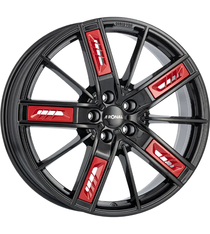 Ronal R67 Jetblack Red 8,00x19 5x112,00 ET30,00