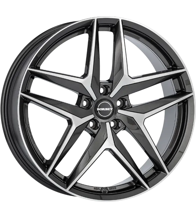 Borbet Z anthracite polished 7,50x18 5x112,00 ET44,00