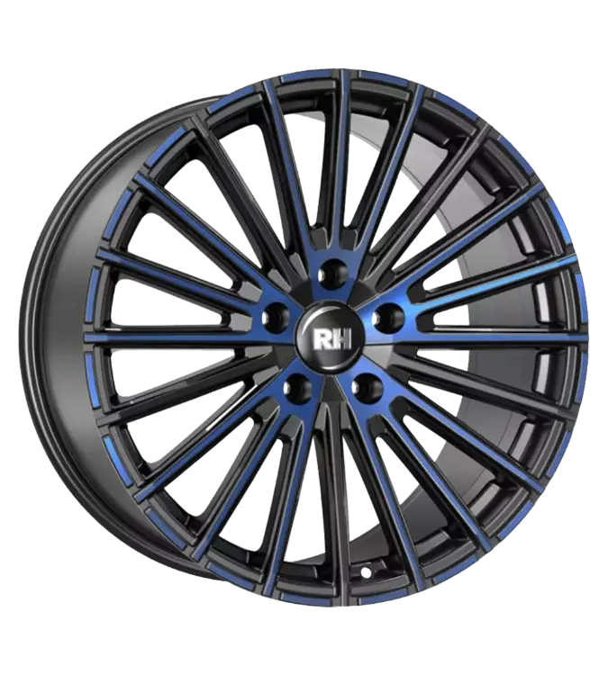 RH Alurad WM Flowforming Black Polished Blue 10,00x20 5x112,00 ET40,00