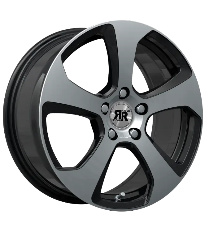 Racer FIVE Black Polished 7,50x17 5x108,00 ET35,00