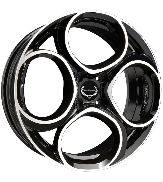 TecnoMagnesio Junior 4 Black Polished 7,00x18 4x108,00 ET35,00