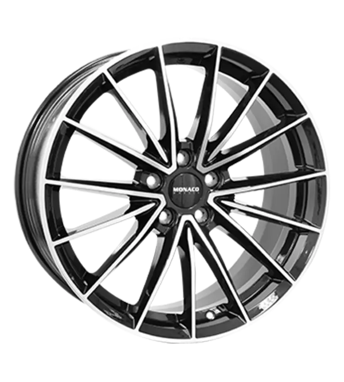 MONACO WHEELS Grand Prix 14 Black Polished 7,50x18 5x112,00 ET45,00