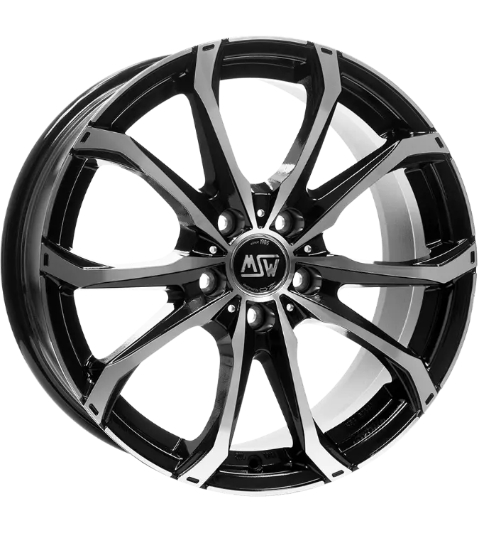 MSW 48 Black polished 9,00x19 5x112,00 ET50,00