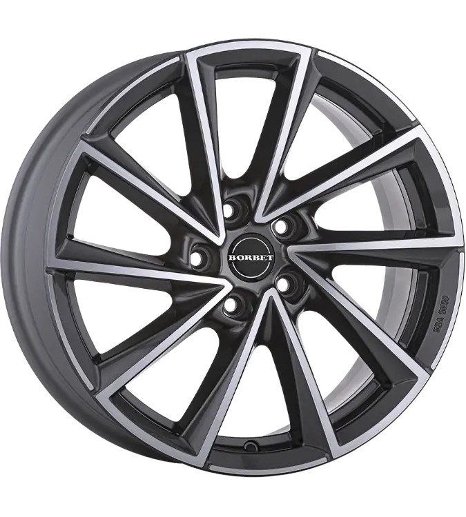 Borbet VTX graphite polished 8,00x18 5x112,00 ET44,00