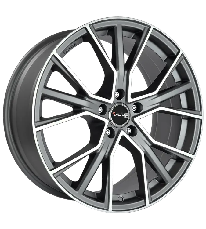 AVUS Racing AF18 - Matt Anthracite Polished 8,50x19 5x112,00 ET30,00