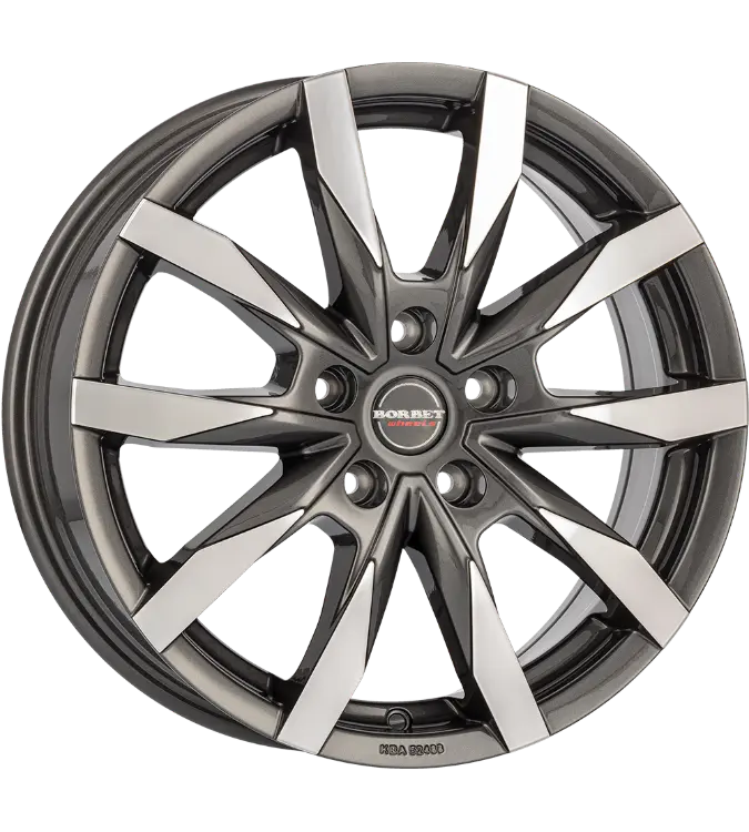 Borbet CW5 anthracite polished 6,00x16 5x118,00 ET68,00