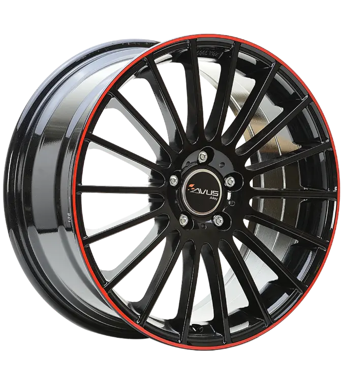 AVUS Racing AC-M03 - Black Red Lip 8,00x19 5x112,00 ET35,00