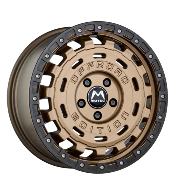 MOTEC Wheels MOF1-R-CROSS Matt Bronze Lip Matt Black 8,00x18 5x120,00 ET45,00