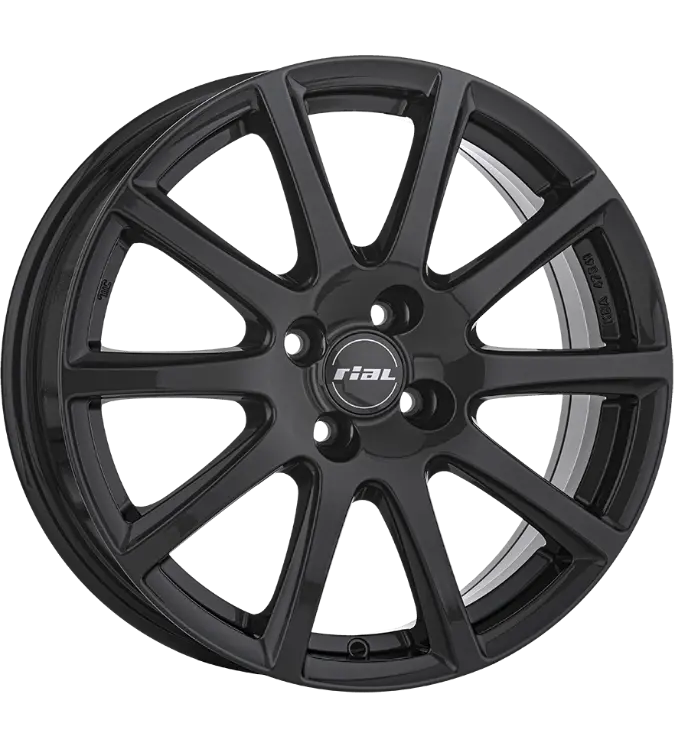 RIAL Milano Black Gloss 6,50x16 4x100,00 ET40,00