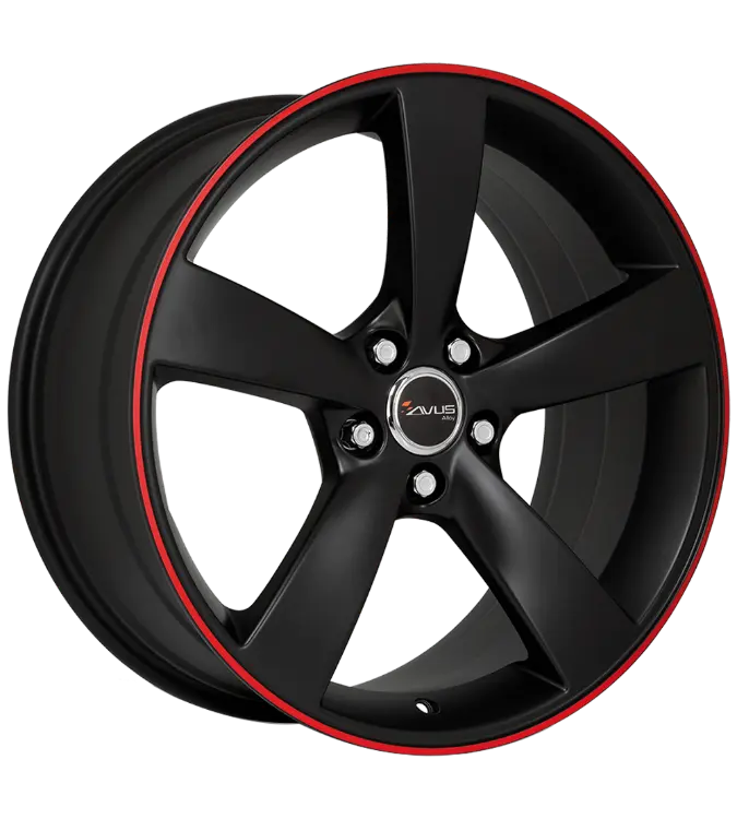 AVUS Racing AF10 - Matt Black Red 9,00x20 5x112,00 ET35,00