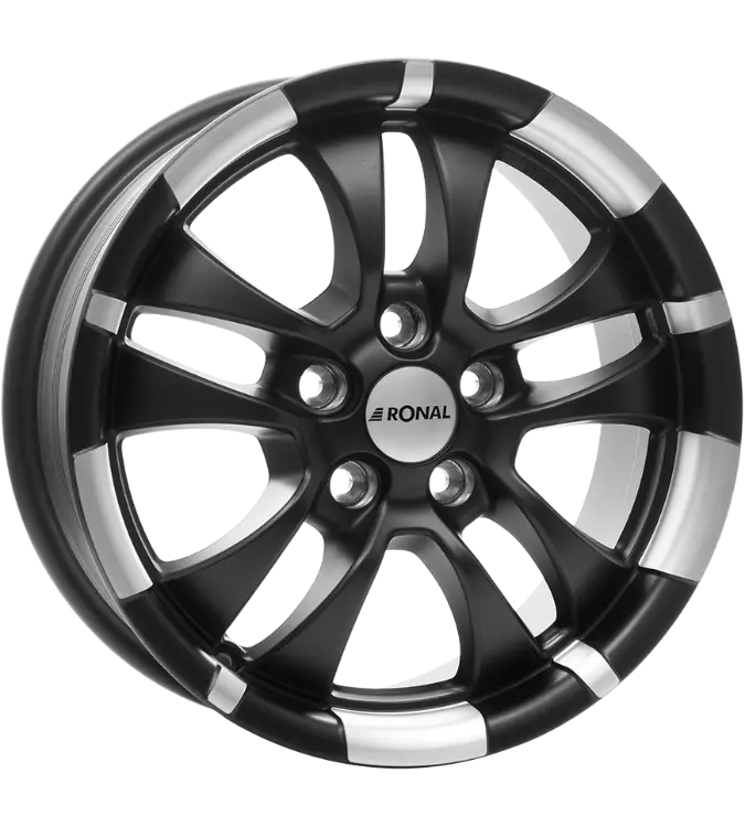 Ronal R59 Jetblack Matt Lip Diamond 6,00x15 4x100,00 ET45,00