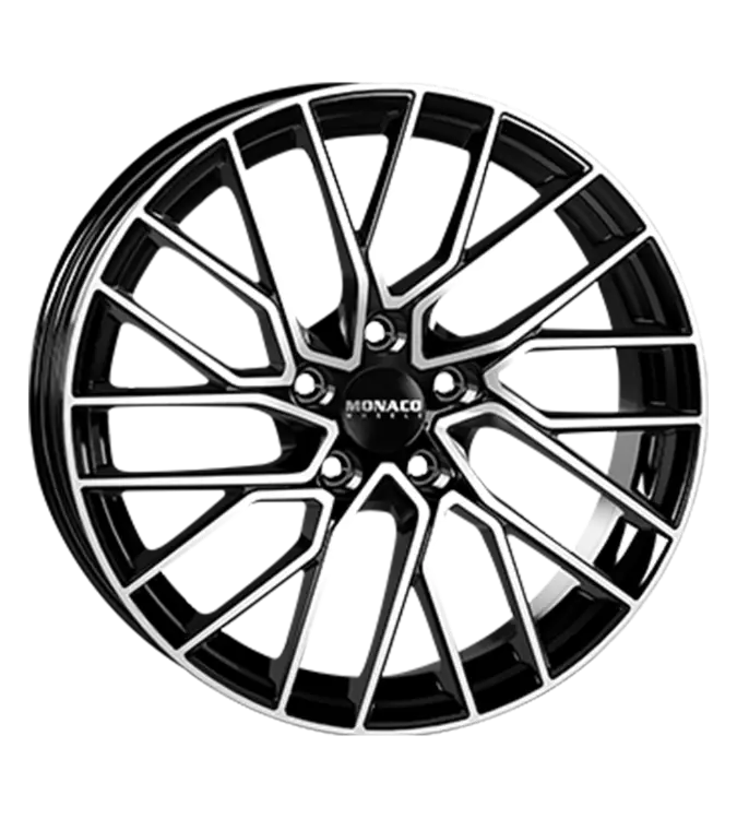 MONACO WHEELS Grand Prix 11 Black Polished 8,00x18 5x108,00 ET45,00