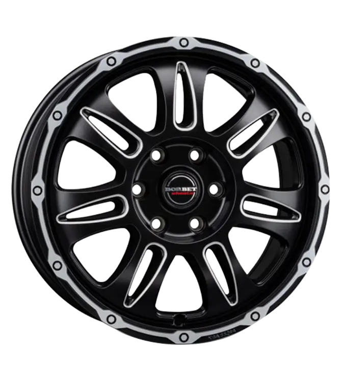 Borbet CW8 black rim window polished matt 8,00x18 6x139,70 ET35,00