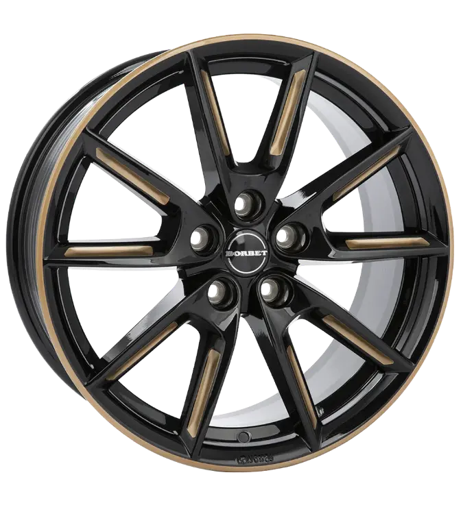 Borbet LX19 black gold spoke rim 8,00x19 5x112,00 ET44,00