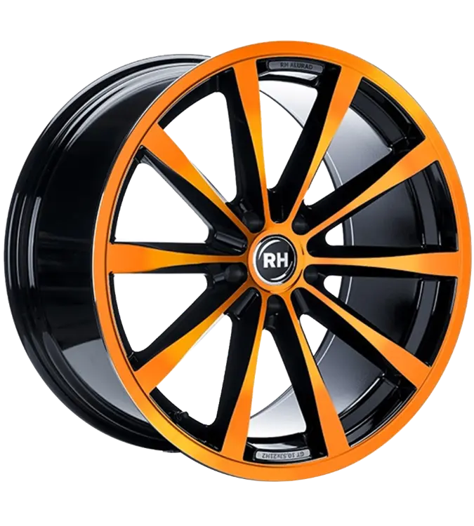 RH Alurad GT Rad Black Polished Orange 9,00x21 5x130,00 ET55,00
