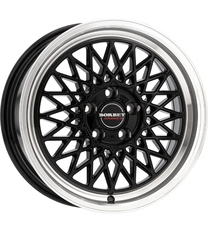 Borbet B black rim polished 8,00x17 5x100,00 ET40,00