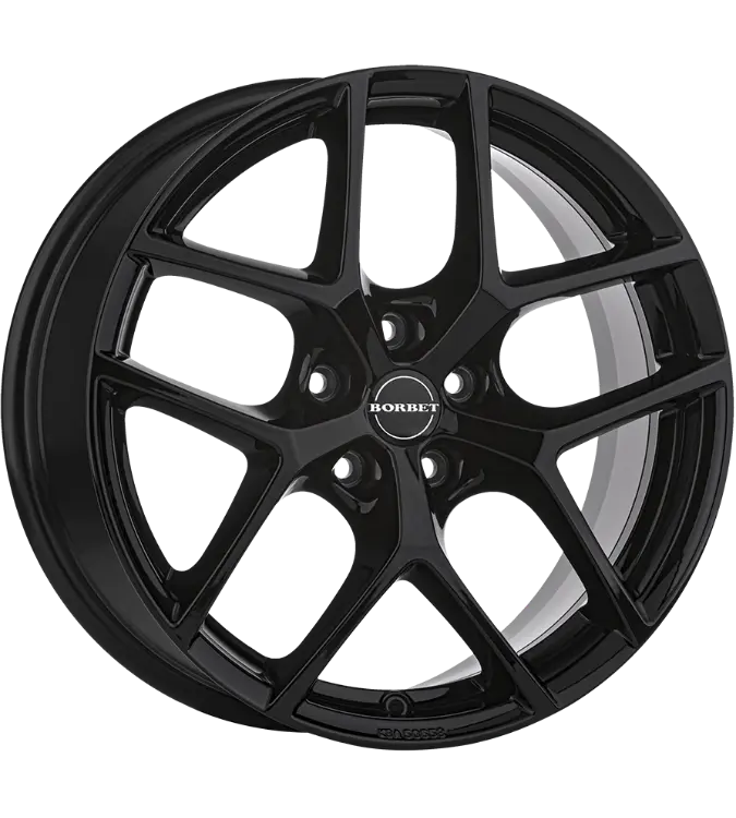 Borbet Y black glossy 6,50x16 5x100,00 ET43,00