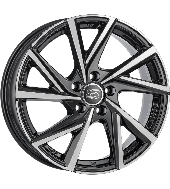 MSW 80-5 Gloss Black Polished 7,00x16 5x114,30 ET40,00