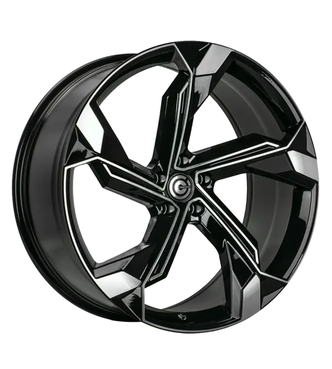 Carbonado Superstar Black Polished 10,00x22 5x112,00 ET20,00
