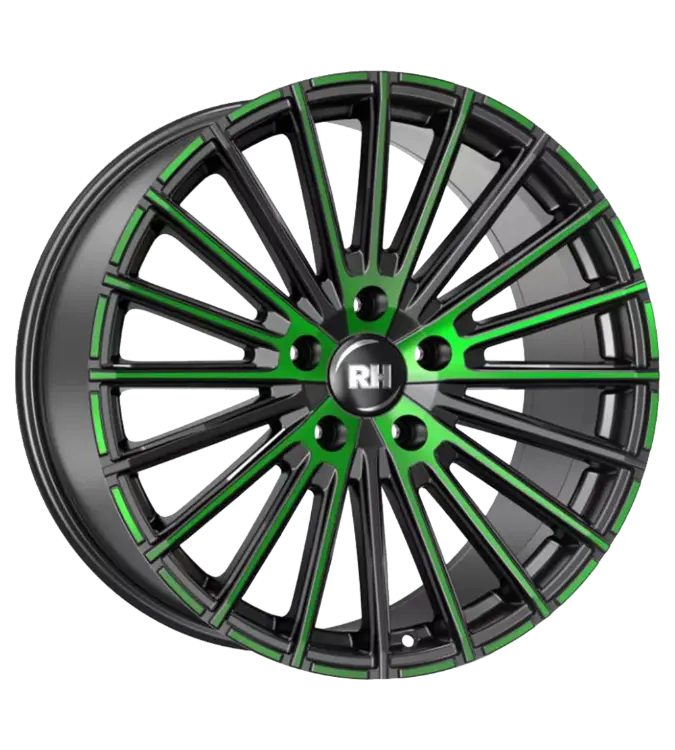 RH Alurad WM Flowforming Black Polished Green 9,00x20 5x112,00 ET26,00