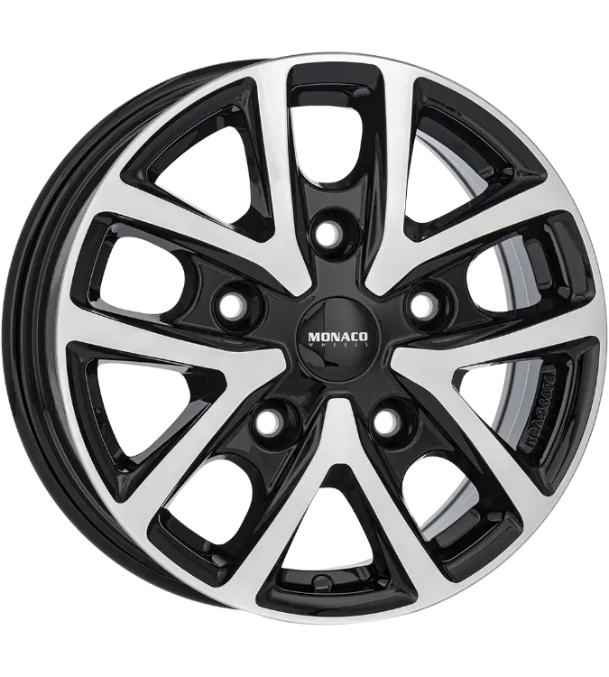 MONACO WHEELS CL2T Black Polished 6,50x16 5x120,00 ET52,00