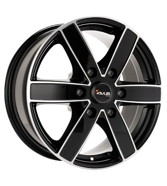 AVUS Racing AC-V61 - Black Polished 7,00x17 6x130,00 ET50,00
