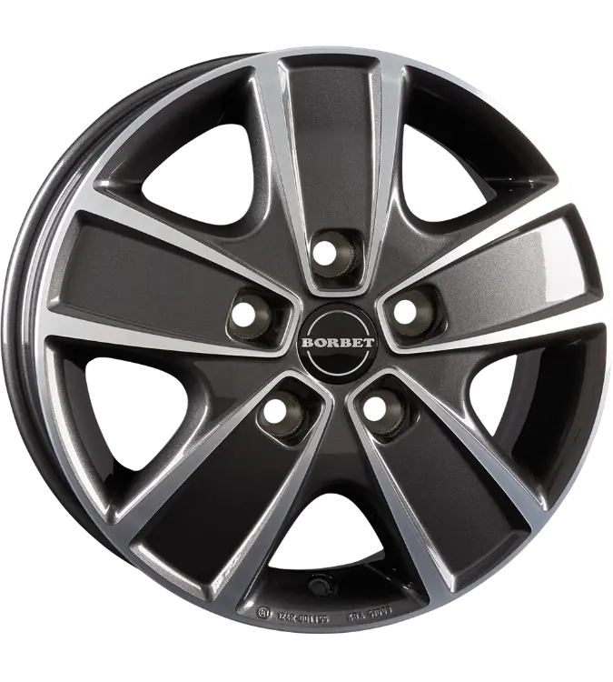 Borbet CWG anthracite polished 6,00x16 5x130,00 ET68,00