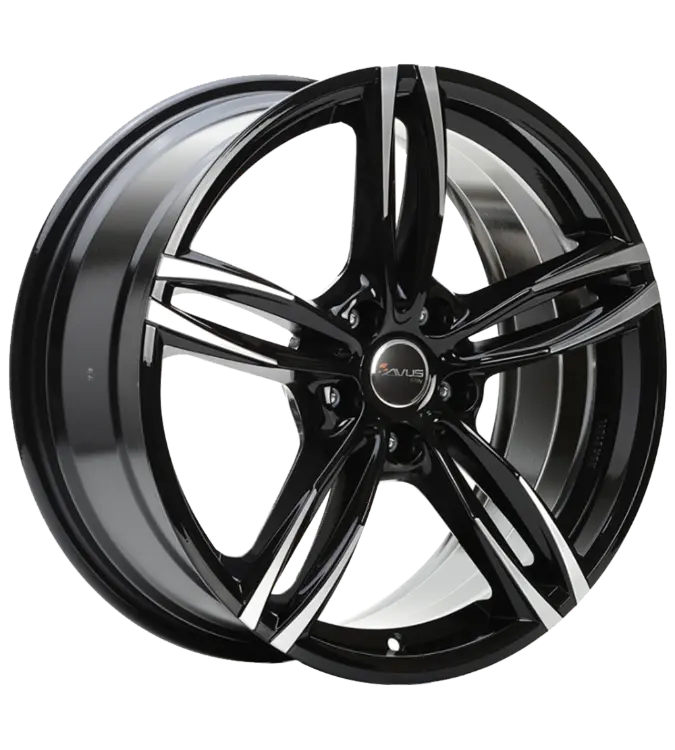 AVUS Racing AF15 - Black Polished 8,00x18 5x112,00 ET35,00