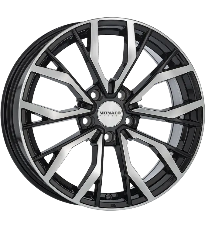 MONACO WHEELS Grand Prix 5 Black Polished 8,00x19 5x112,00 ET45,00
