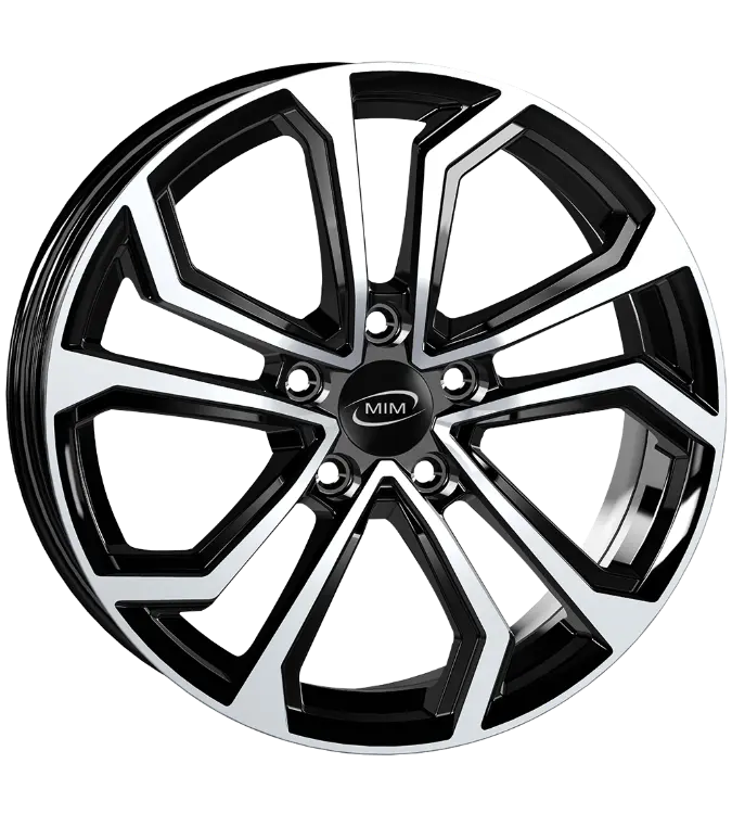 MIM ESIS Black Polished 8,00x18 5x112,00 ET45,00